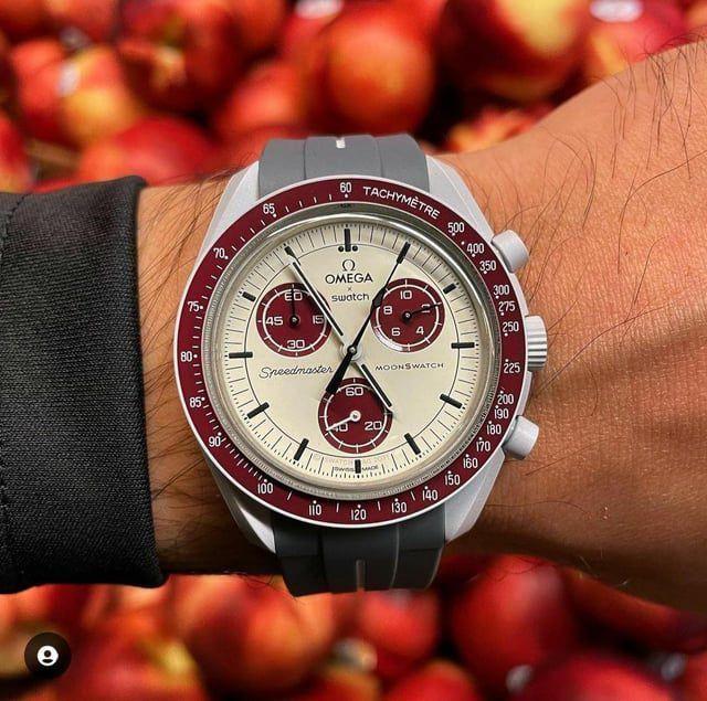 時計 OMEGA MoonSwatch Mission to Pluto Relógio Swatch Omega Moonswatch Mission To Pluto - Relógio